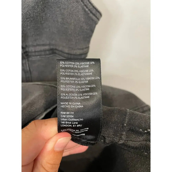 Urban Outfitters Whitney Black Denim Mini Dress - Picture 3 of 9